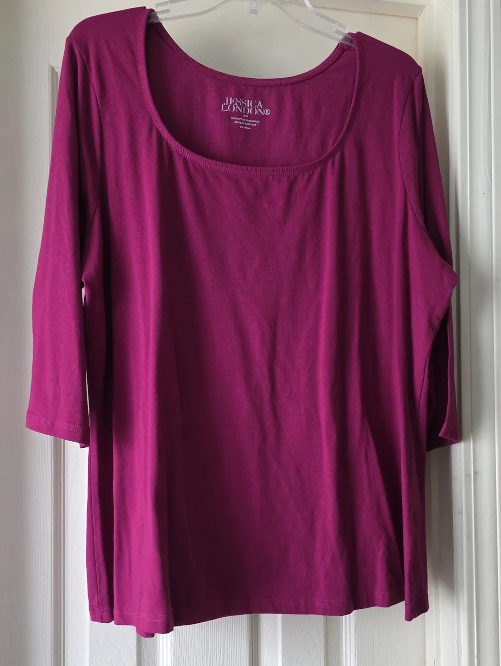 Jessica London Long Sleeve Tunic Shirt